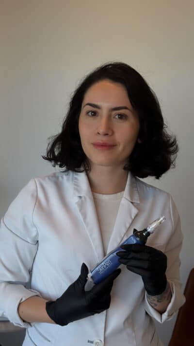 Olakino Medical Aesthetician with SkinPen Microneedling